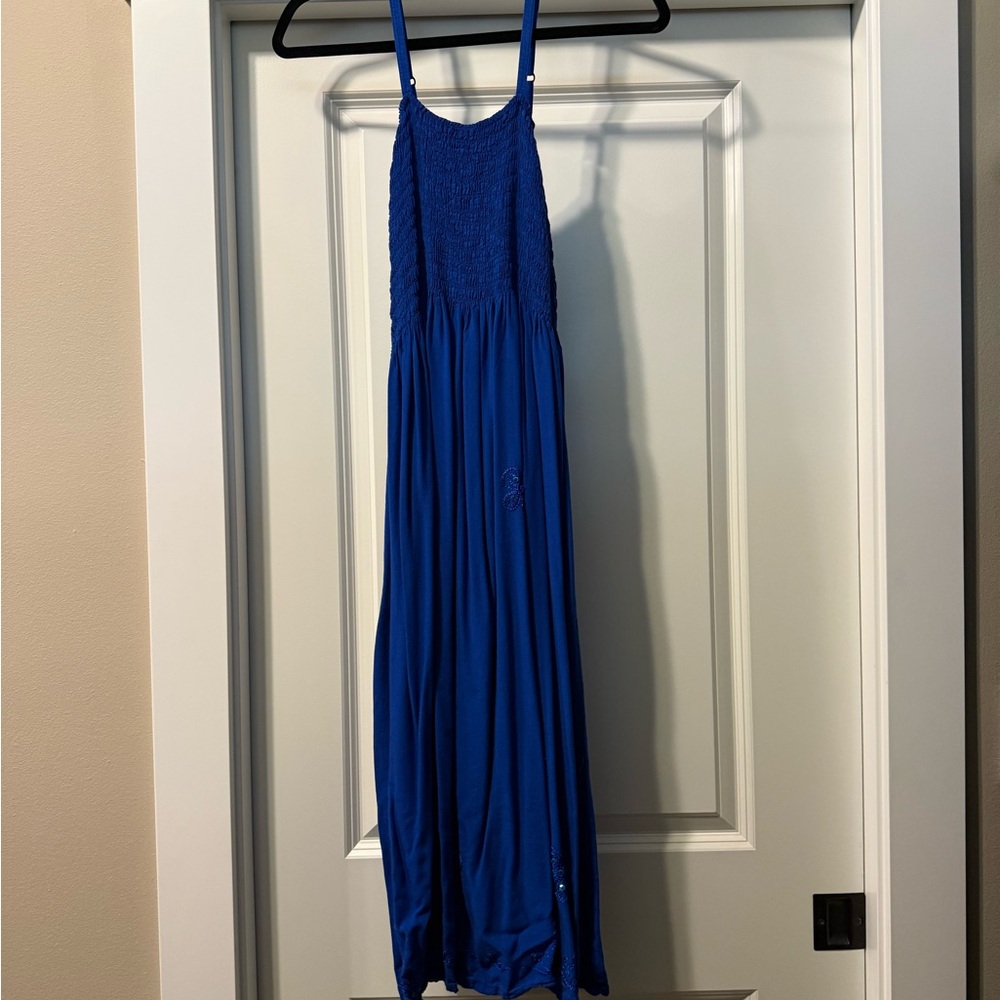 Elegant Blue Maxi Dress